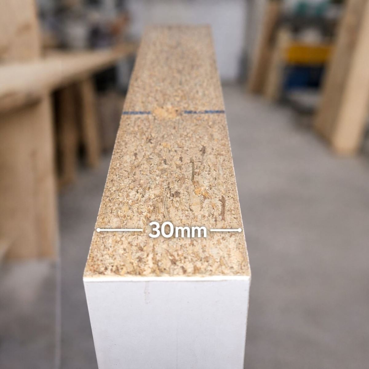 30 mm 3'lü Uçan Duvar Rafı Set Gizli Raf- Beyaz