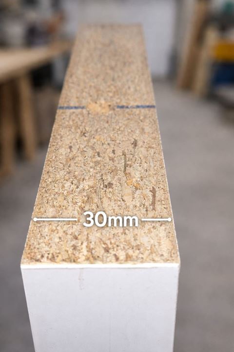 30 mm Tekli Uçan Duvar Rafı Set Gizli Raf- Beyaz - 15x50
