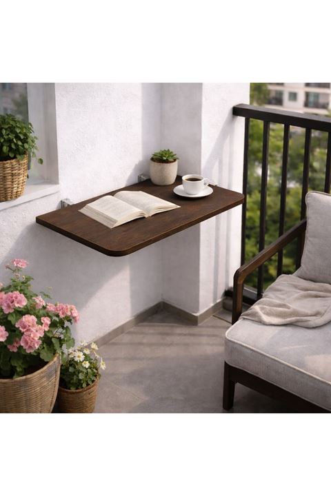 Açılır Kapanır Çalışma Masası Mutfak Masası Katlanır Duvar Masası BAROK 45x80