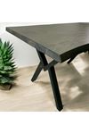 CAFE MASA SİYAH KÖKNAR Kütük Masa X AYAK SİYAH 120x70
