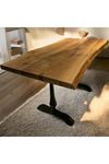 CAFE MASA Ahşap Kütük Masa DAMLA AYAK 180x90