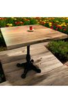 CAFE MASA Ahşap Kütük Masa ASLAN AYAK KARE 80x80