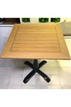 CAFE MASA BAMBU  AHŞAP YEMEK MASASI DAMLA AYAK 60x60