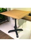 CAFE MASA BAMBU  AHŞAP YEMEK MASASI DAMLA AYAK 60x60