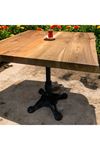 CAFE MASA Ahşap Kütük Masa ASLAN AYAK KARE 80x80