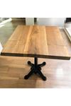 CAFE MASA Ahşap Kütük Masa ASLAN AYAK KARE 80x80