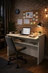 Çalışma Masası Bilgisayar Masası Ofis Ders Yemek Masası Beyaz