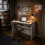 Çalışma Masası Bilgisayar Masası Ofis Ders Yemek Masası Beyaz