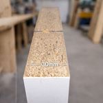 30 mm 3'lü Uçan Duvar Rafı Set Gizli Raf- Beyaz
