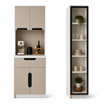 Mona Ledli Kahve Köşesi Dolabı - %100 MDF