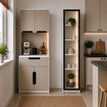 Mona Ledli Kahve Köşesi Dolabı - %100 MDF