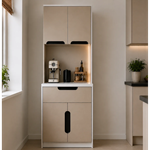 Ledli Kahve Köşesi Dolabı - %100 MDF-80 CM